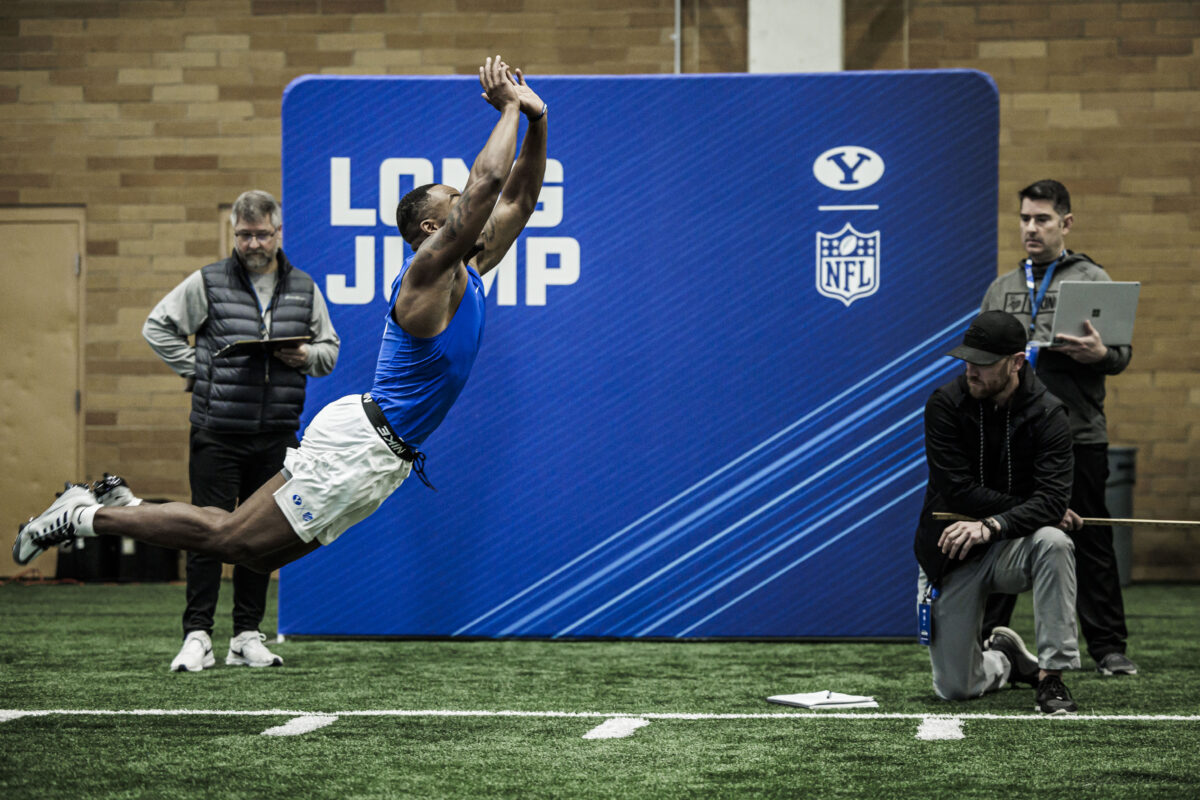All for this: Former BYU football players showcase skills and abilities ...